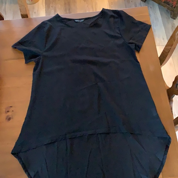 SHEIN Tops - NWOT black high low top